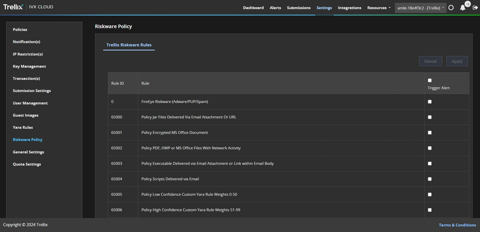 Trellix IVX for Enterprise Application Tour 2